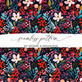 Floral Digital Paper, Seamless Pattern Design, Flower Pattern File, Floral Pattern Download, Commercial Use License, Botanical Print, JPEG - Moore and Mountain