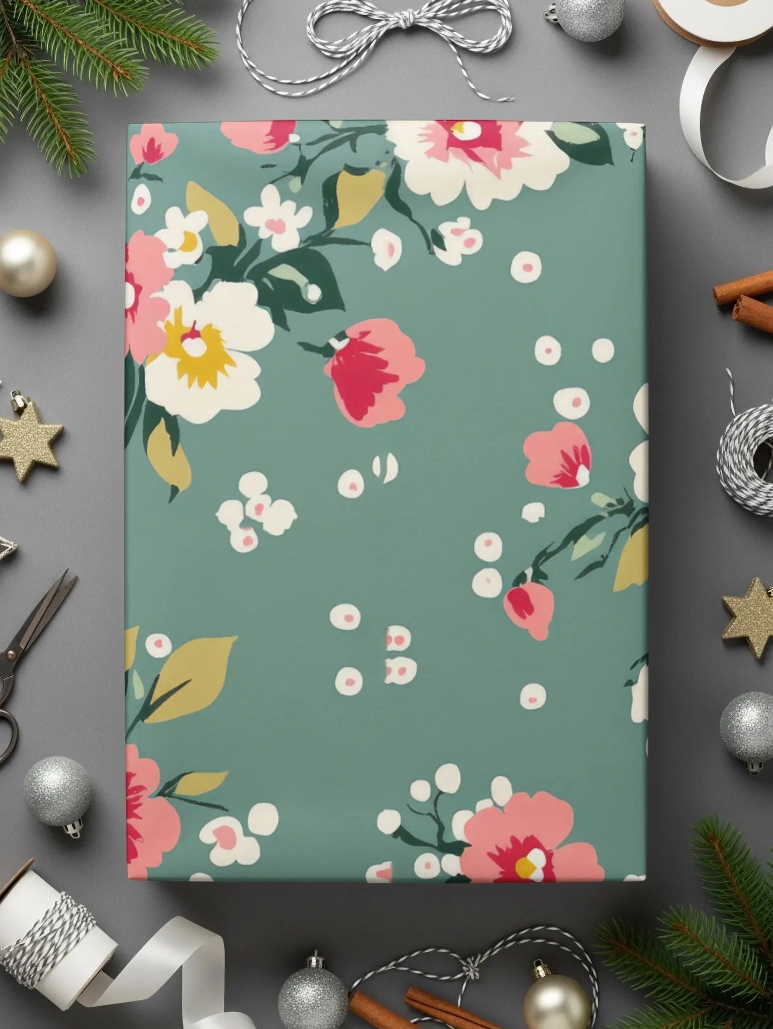 Floral Digital Paper, Seamless Pattern, Flower Background, Repeating Design, Pretty Flowers, Scrapbook Paper, Fabric Design, Digital - Moore and Mountain