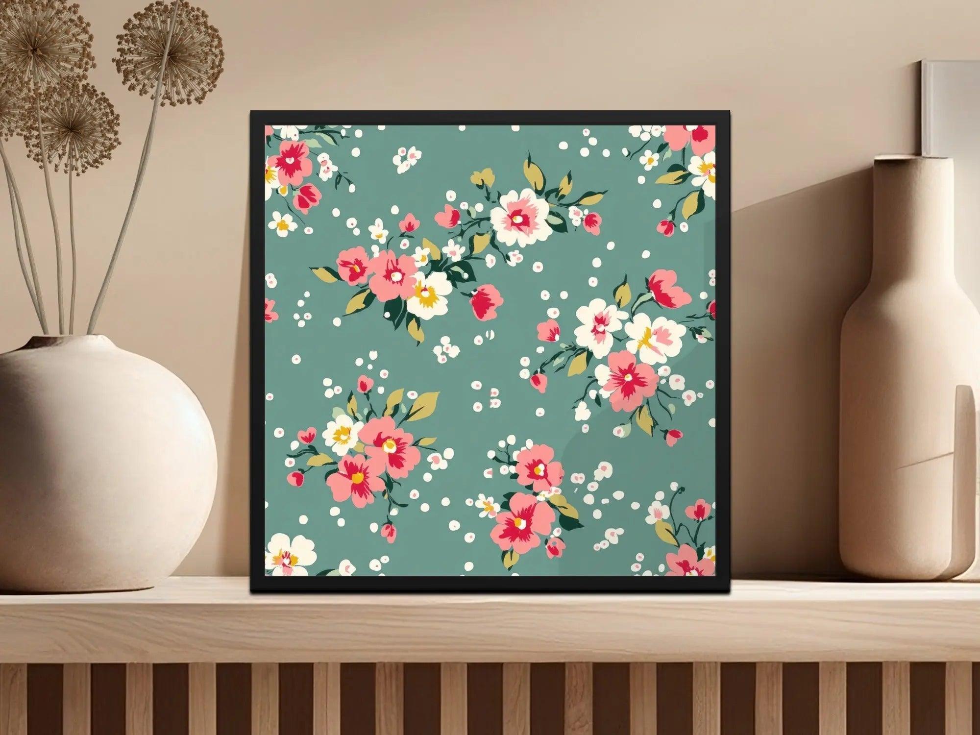 Floral Digital Paper, Seamless Pattern, Flower Background, Repeating Design, Pretty Flowers, Scrapbook Paper, Fabric Design, Digital - Moore and Mountain