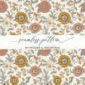 Floral Digital Paper, Seamless Pattern, Flower Digital Download, Commercial Use, JPEG, Roses, Boho Flowers, Print on Demand, Wallpaper - Moore and Mountain
