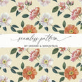 Floral Digital Paper, Seamless Rose Pattern, Pink and White Flower, Floral Background, Commercial Use Digital Designs - Moore and Mountain