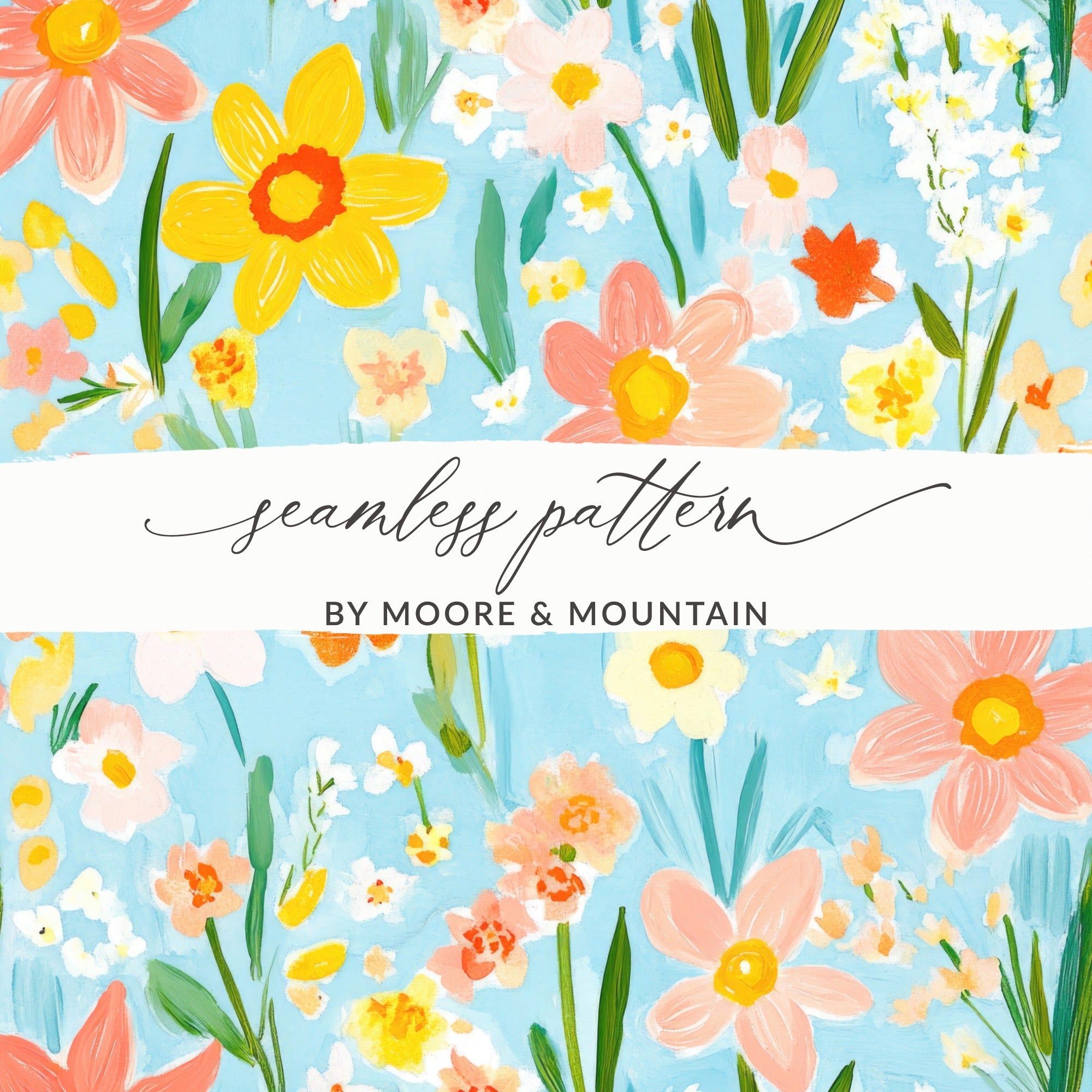 Floral Seamless Pattern by Moore & Mountain Design
