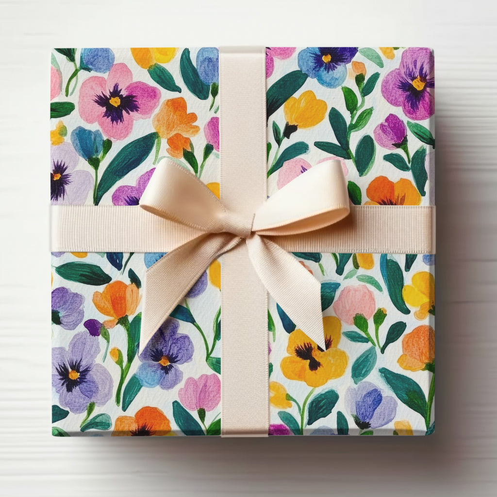 Floral Gift Box with Bow Perfect for Special Occasions
