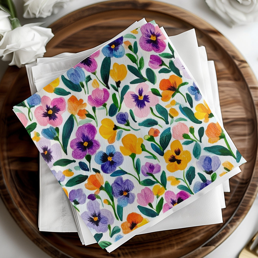 Colorful Floral Pattern Napkins for Any Occasion