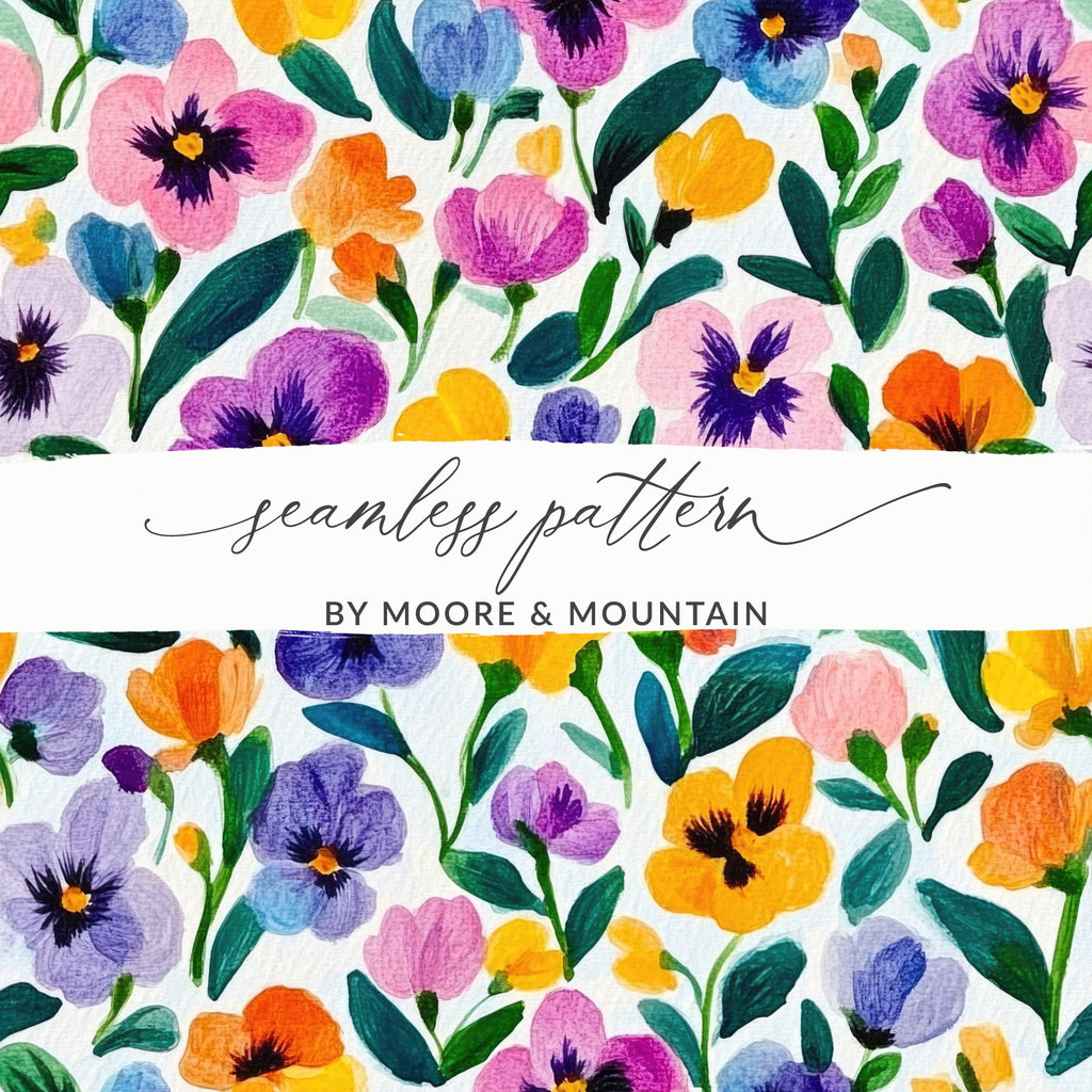 Vibrant Floral Seamless Pattern by Moore & Mountain