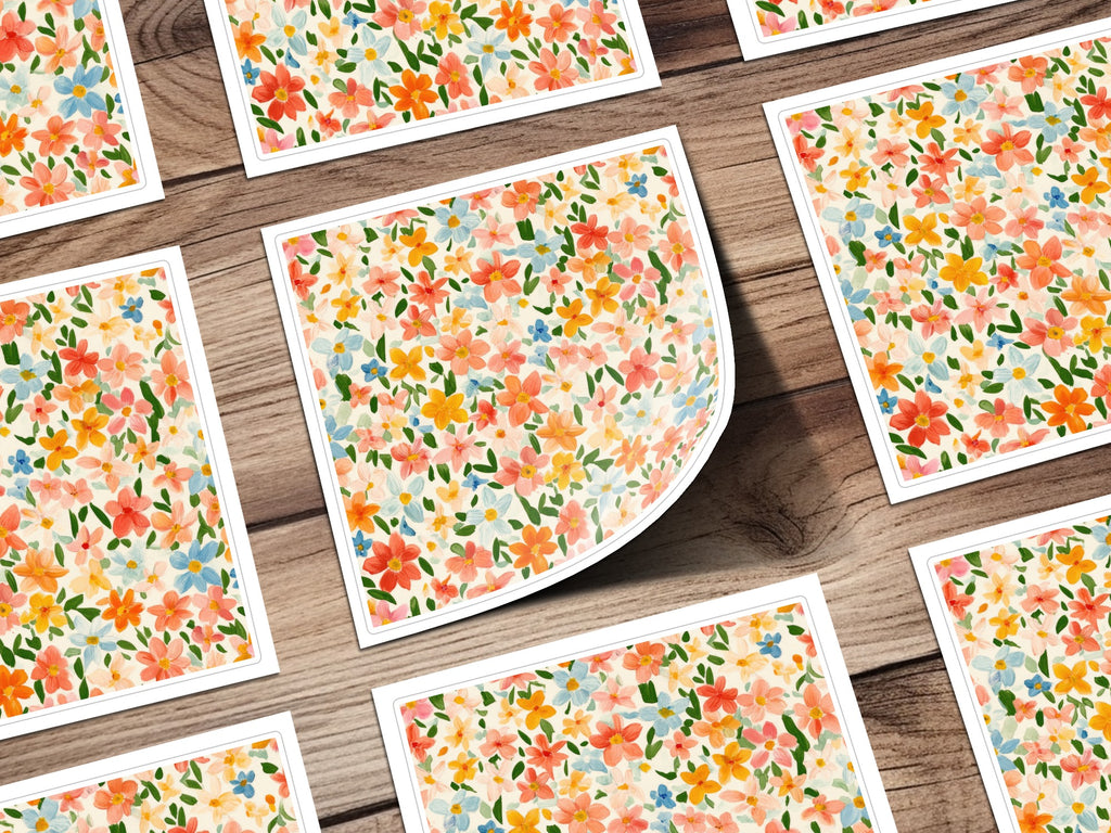 Beautiful Vibrant Floral Pattern Design Print Product