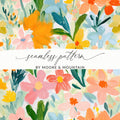 Vibrant Seamless Floral Pattern by Moore & Mountain Design