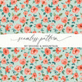 Floral Digital Paper, Watercolor Roses Pattern, Seamless Flower Design, Commercial Use Background, Spring Digital Download, Fabric Design - Moore and Mountain