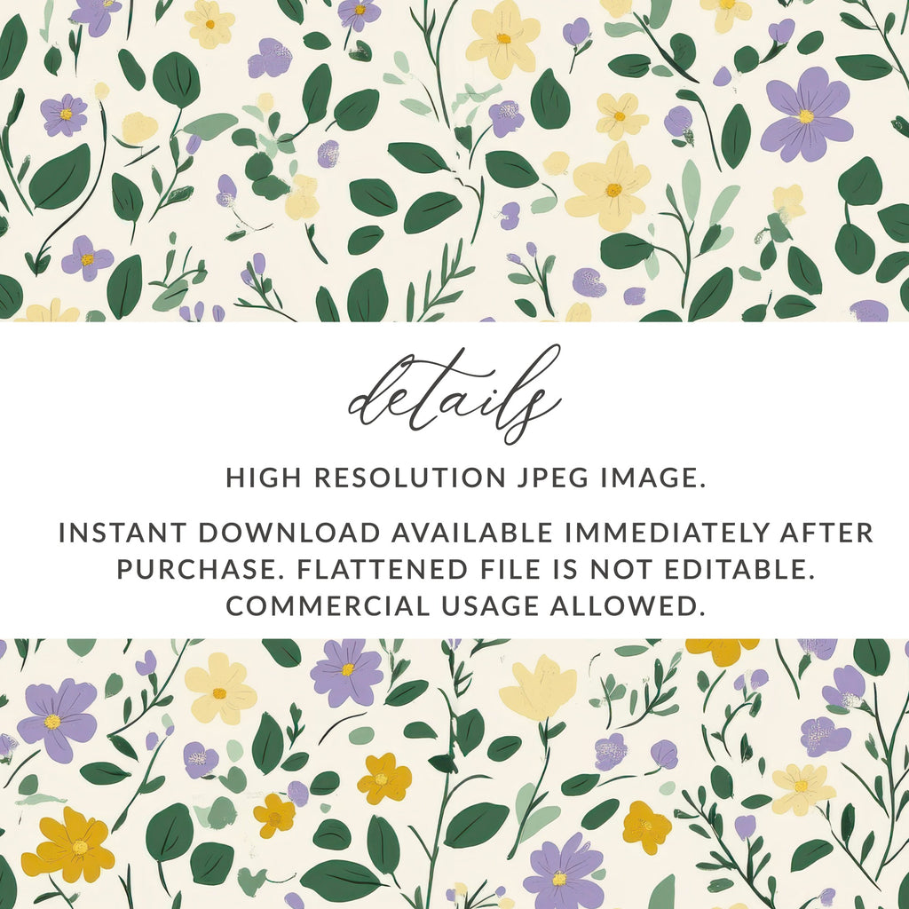 Colorful Floral Pattern High Resolution JPEG Image