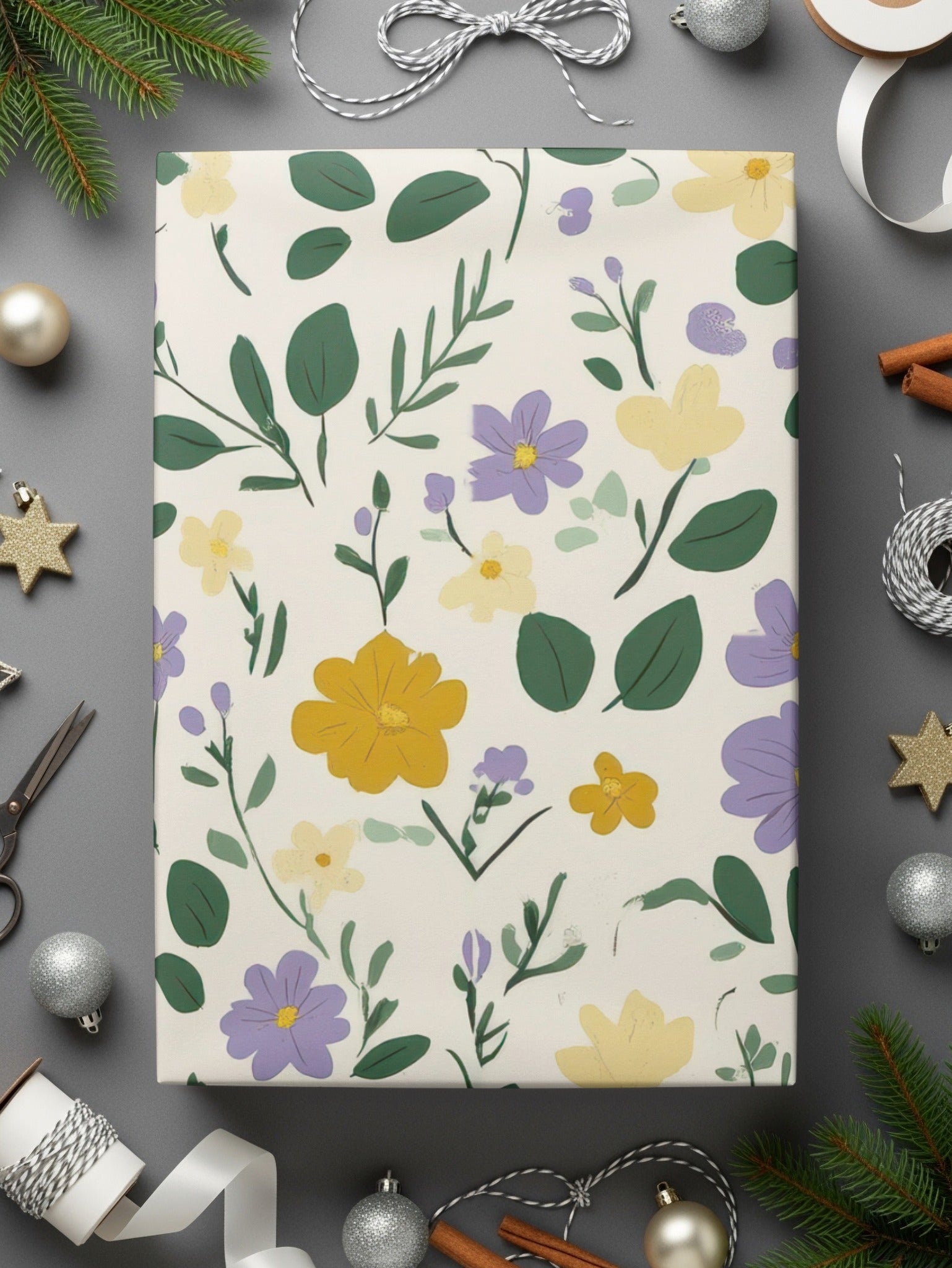 Floral Patterned Gift Wrap Perfect for Celebrations