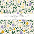 Colorful Floral Seamless Pattern by Moore & Mountain Design
