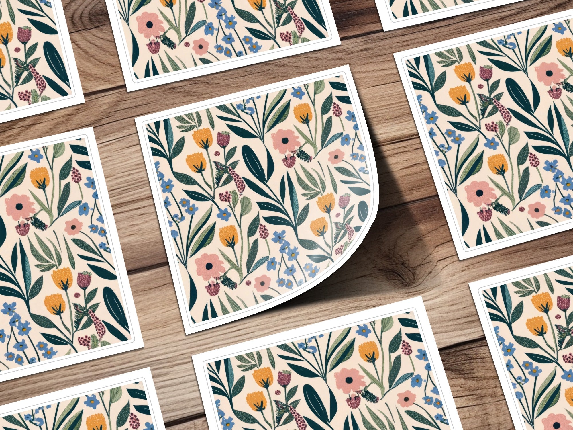 Floral Pattern, Digital Download, Flower Seamless Pattern, Botanical Design, Scrapbooking Paper, Floral Fabric Design, Repeat Pattern - Moore and Mountain