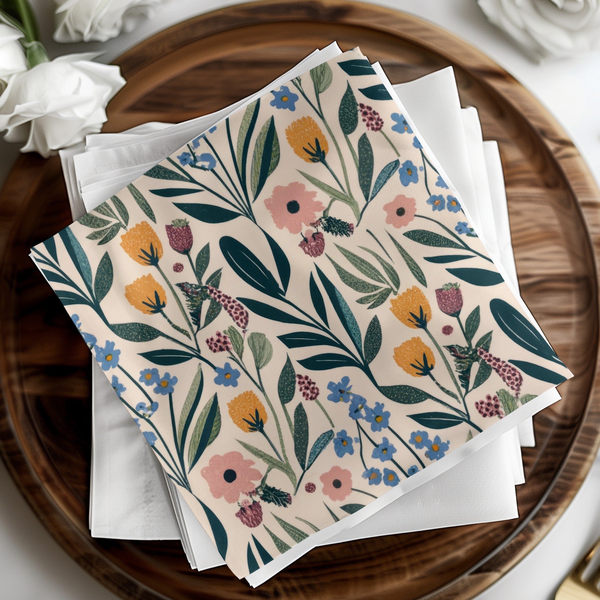 Floral Pattern, Digital Download, Flower Seamless Pattern, Botanical Design, Scrapbooking Paper, Floral Fabric Design, Repeat Pattern - Moore and Mountain