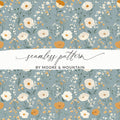 Floral Pattern Digital Download, Seamless Flower Design, Botanical Print, Repeating Pattern, Fabric Design, Scrapbooking Paper, Surface - Moore and Mountain