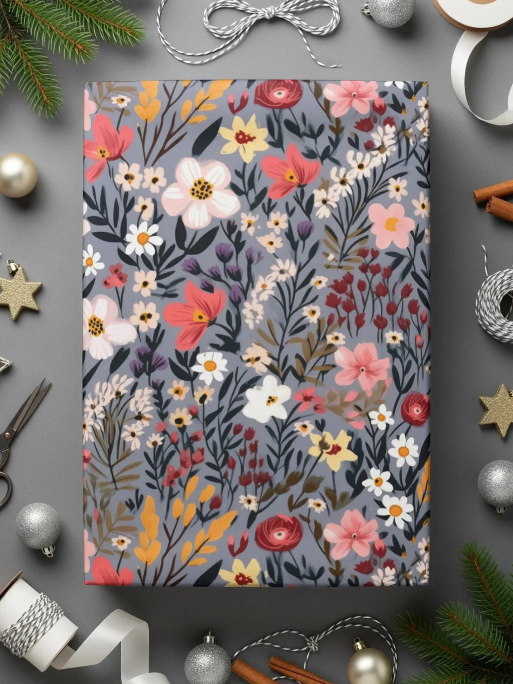 Floral Pattern Digital Paper, Seamless Flower Design, Spring Blossom Repeat, Printable Scrapbook Paper, Floral Background - Moore and Mountain