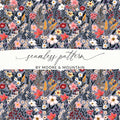 Floral Pattern Digital Paper, Seamless Flower Design, Spring Blossom Repeat, Printable Scrapbook Paper, Floral Background - Moore and Mountain