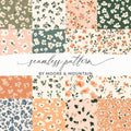 Floral Pattern Digital Paper, Seamless Flower Pattern, Cute Background, Botanical Design, Scrapbook Paper, Fabric Print - Moore and Mountain