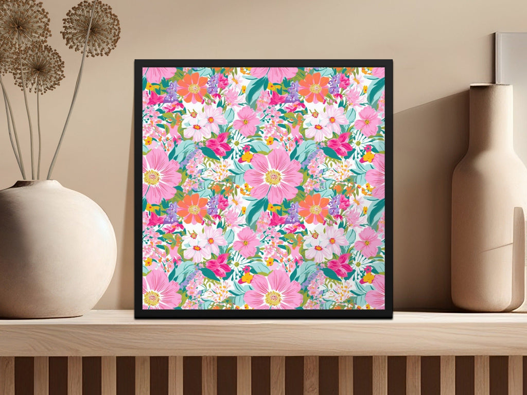 Floral Pattern Digital Paper, Watercolor Flower Seamless Pattern, Pastel Floral Designs, Flower Backgrounds, Scrapbook Paper, Print, Fabrics - Moore and Mountain