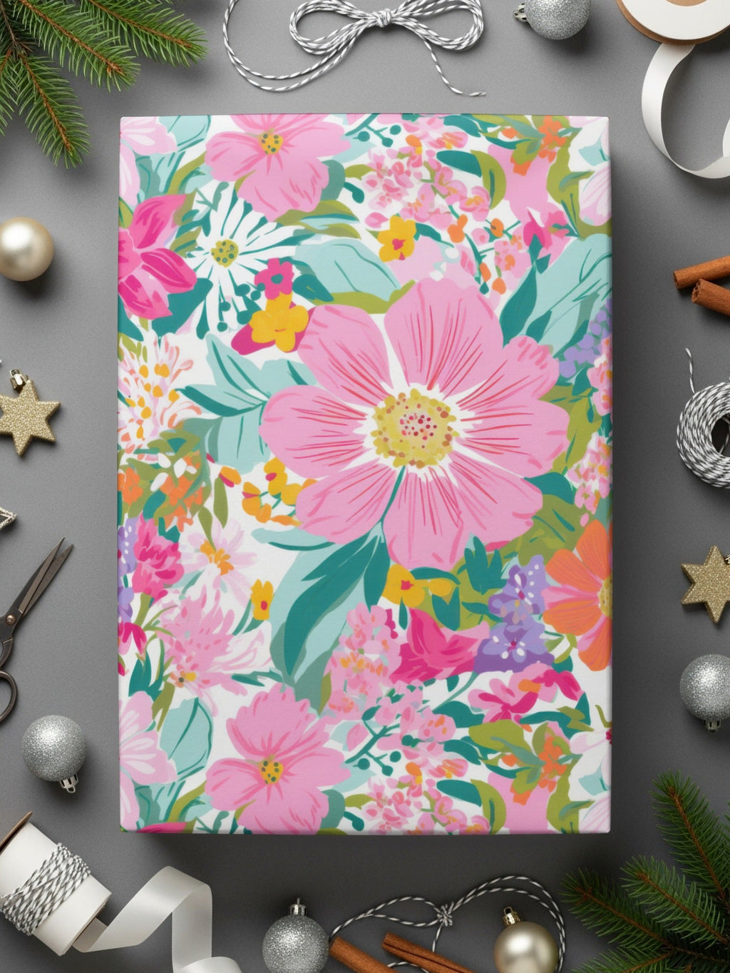 Floral Pattern Digital Paper, Watercolor Flower Seamless Pattern, Pastel Floral Designs, Flower Backgrounds, Scrapbook Paper, Print, Fabrics - Moore and Mountain