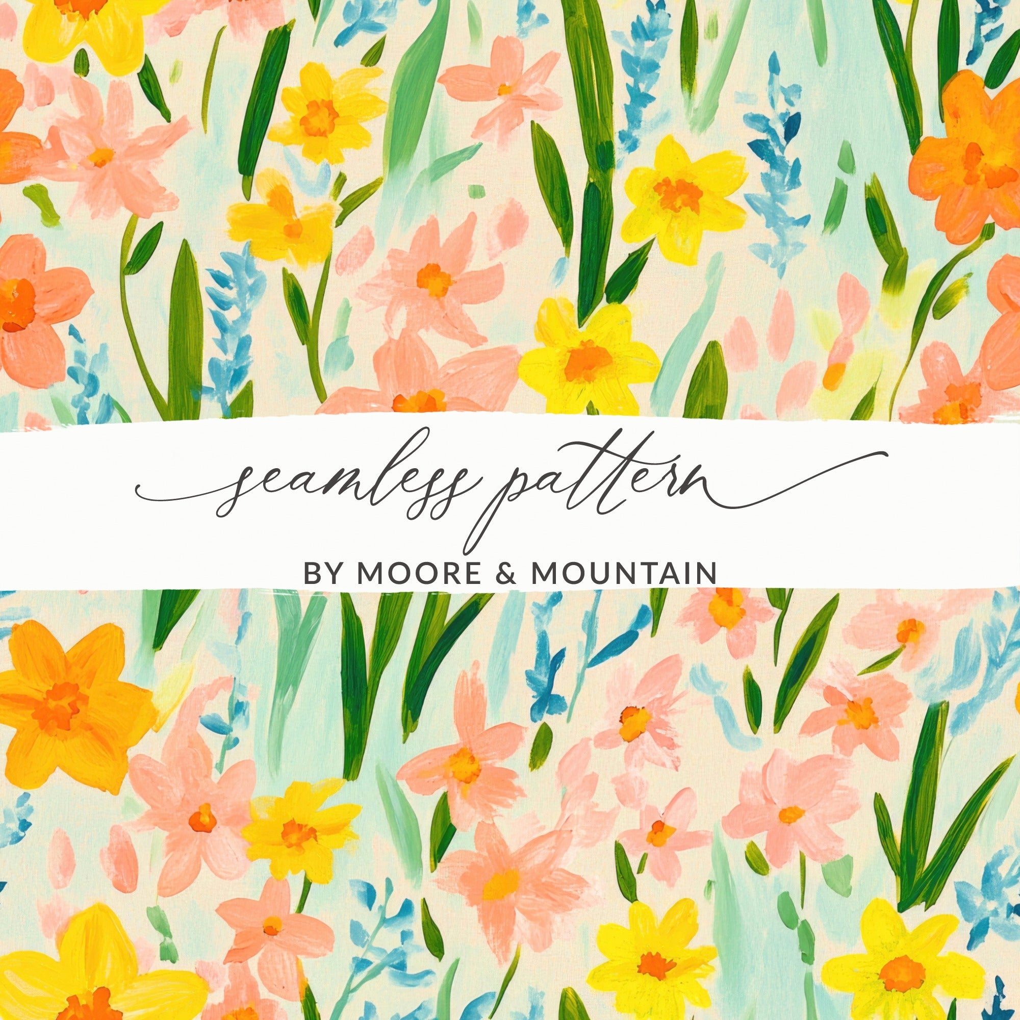 Seamless Floral Pattern by Moore & Mountain Design
