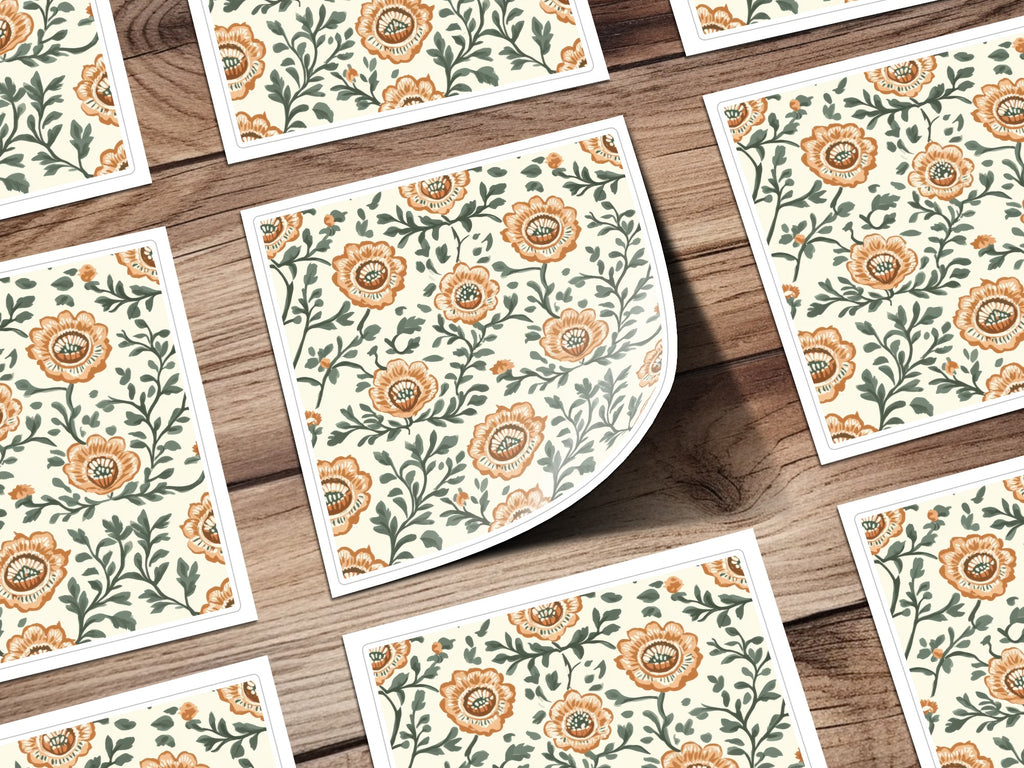 Floral Repeat Pattern for Fabrics Indian Motif Design - Moore and Mountain