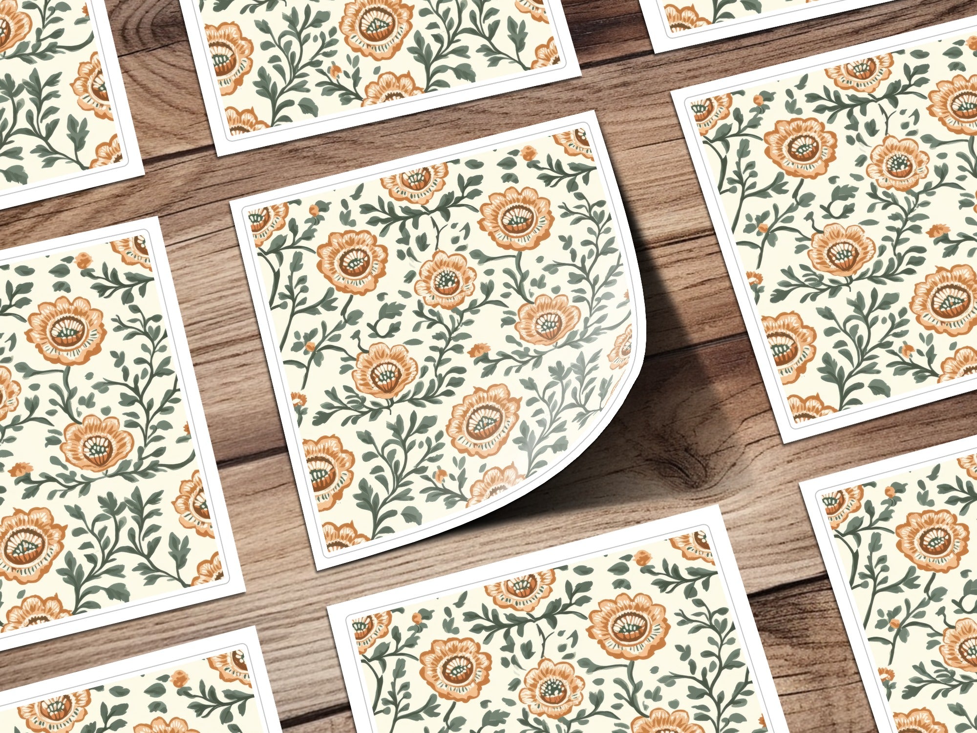 Floral Repeat Pattern for Fabrics Indian Motif Design - Moore and Mountain