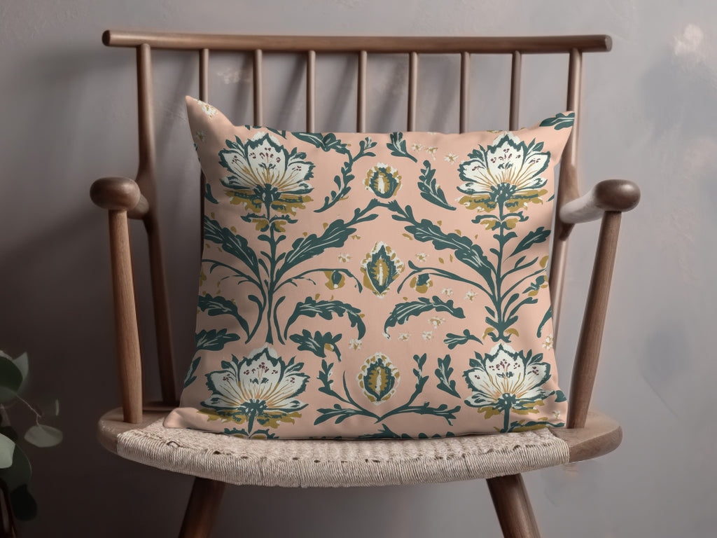 Floral Seamless Indian Pattern with Delicate Vines Design - Moore and Mountain