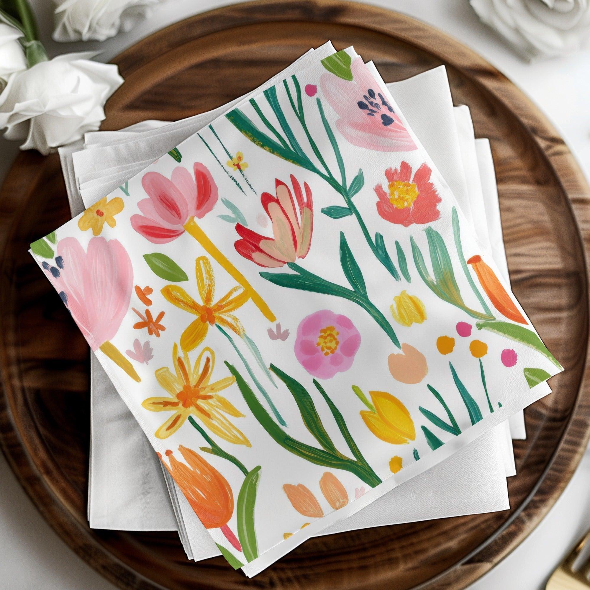 Floral Seamless Pattern Digital, Flower Clipart, Scrapbook Paper, Floral Design, Fabric Design, Floral Illustration, Paper Crafts - Moore and Mountain