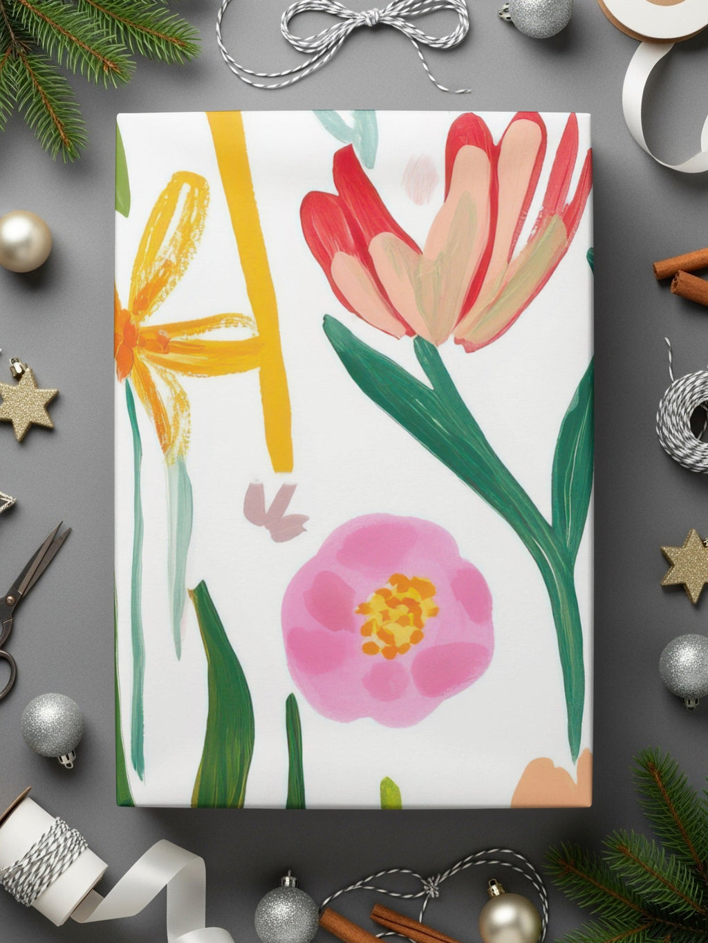 Floral Seamless Pattern Digital, Flower Clipart, Scrapbook Paper, Floral Design, Fabric Design, Floral Illustration, Paper Crafts - Moore and Mountain