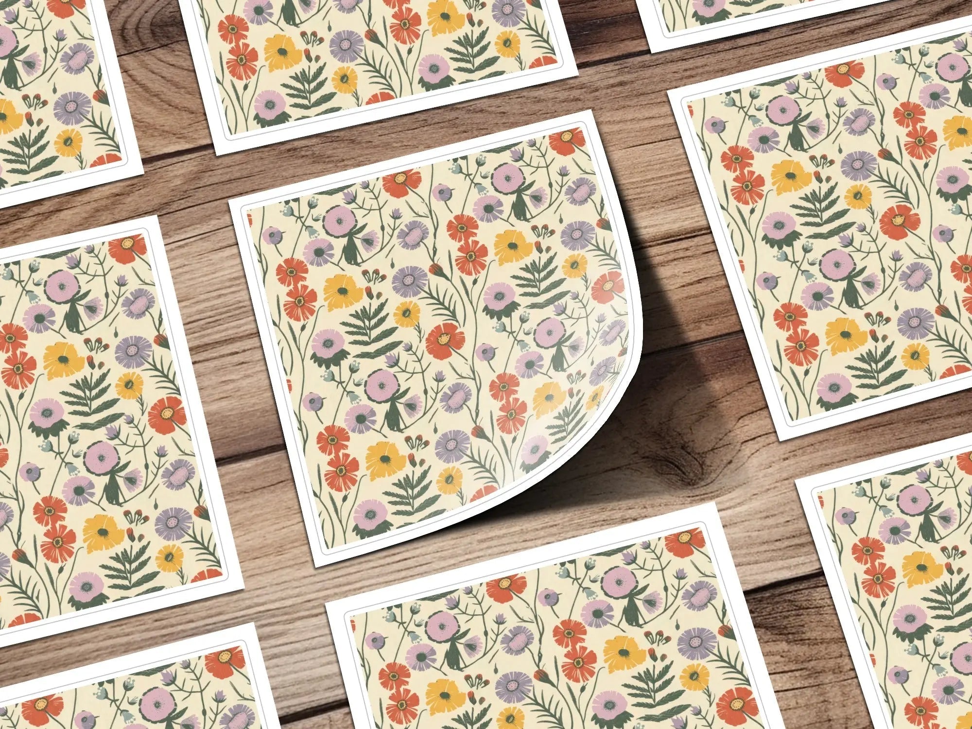 Floral Seamless Pattern Digital, Flower Repeat Pattern, Digital Paper for Fabric, Floral Design, Scrapbooking, Backgrounds, Craft Supplies - Moore and Mountain