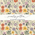 Floral Seamless Pattern Digital, Flower Repeat Pattern, Digital Paper for Fabric, Floral Design, Scrapbooking, Backgrounds, Craft Supplies - Moore and Mountain