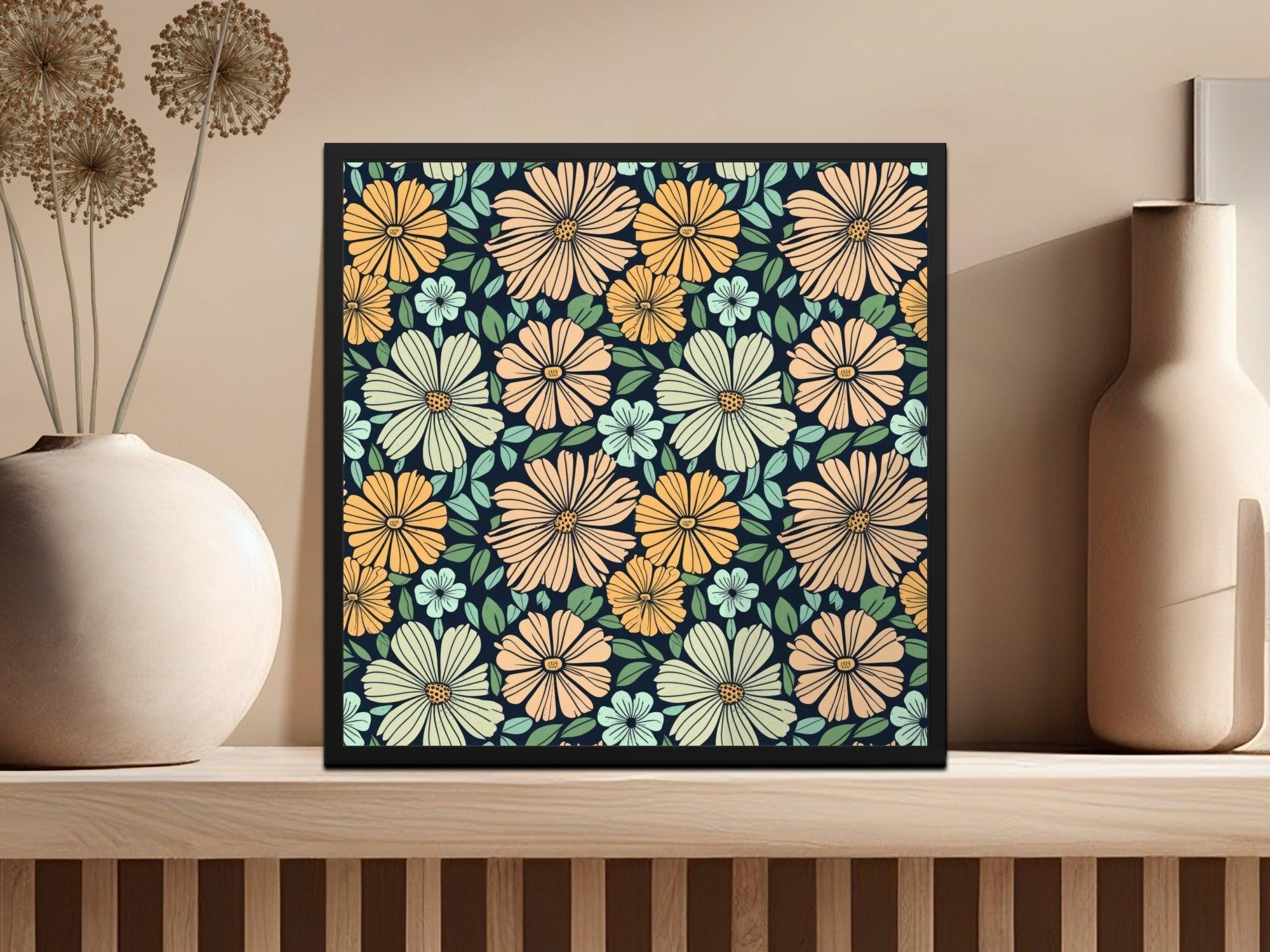 Floral Seamless Pattern, Digital Paper, Flower Pattern, Fabric Design, Print on Demand, Commercial Use, Retro Floral, Digital Download - Moore and Mountain