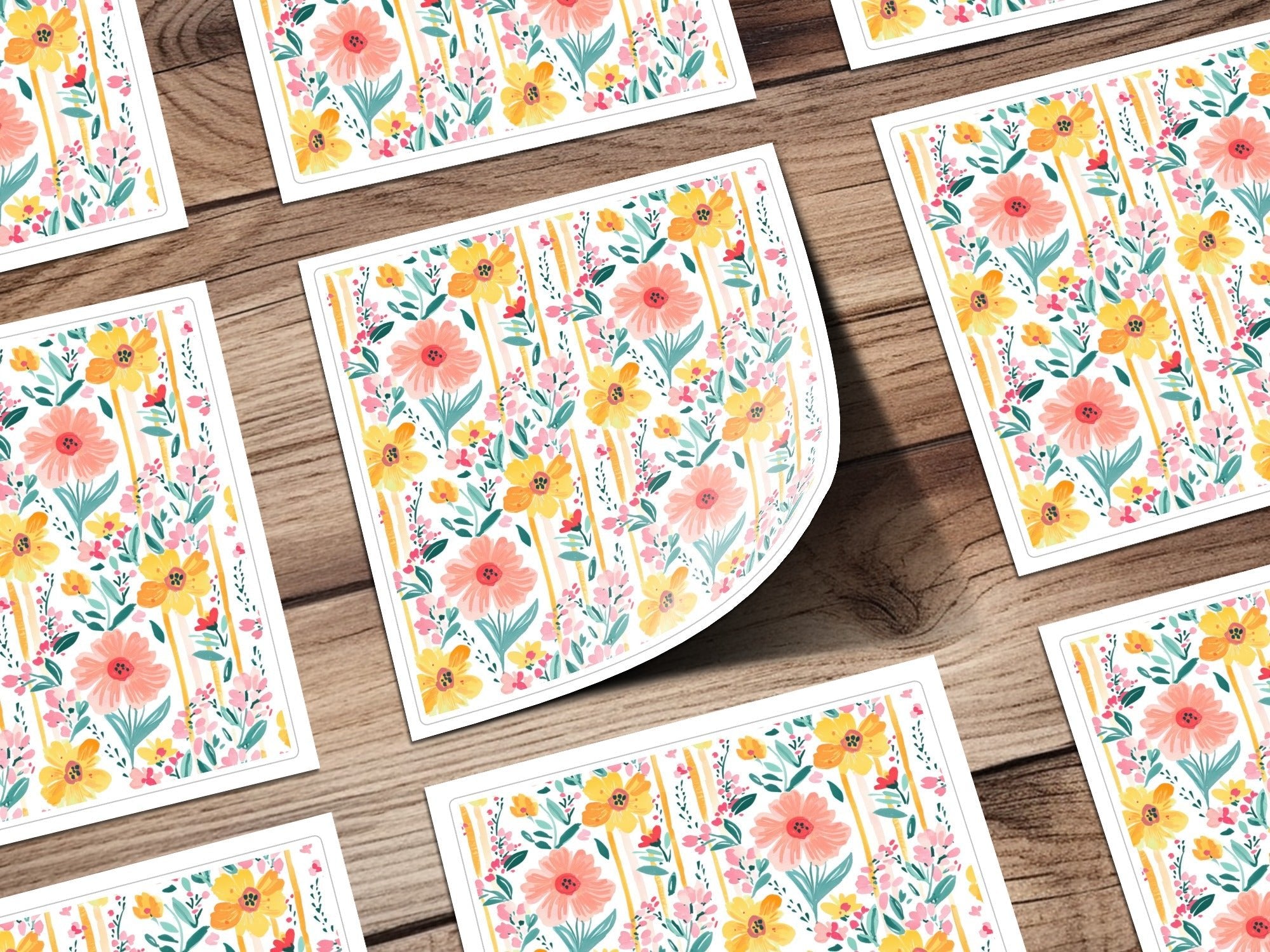 Floral Seamless Pattern, Digital Paper, Flower Print, Watercolor Design, Fabric Pattern, Floral Background, Digital Download - Moore and Mountain