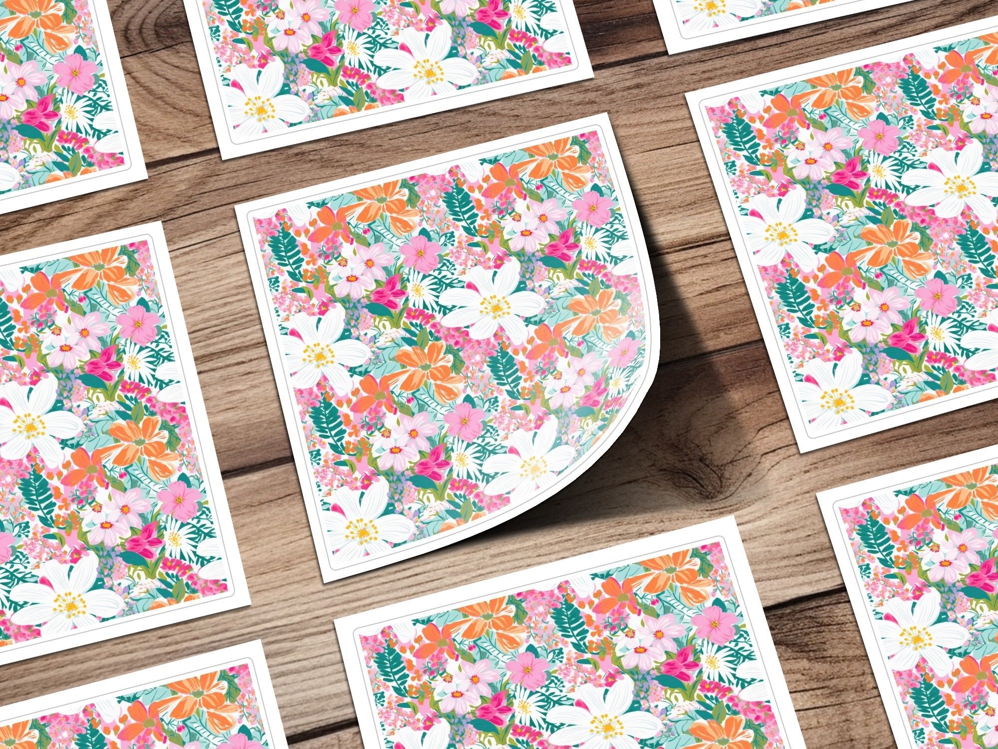 Floral Seamless Pattern, Digital Paper, Flowers Fabric Design, Spring Background, Repeat Pattern, Printable Paper, Digital Downloads - Moore and Mountain