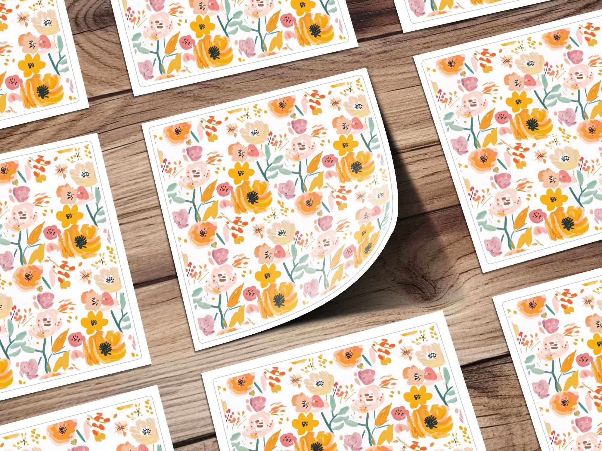 Floral Seamless Pattern, Digital Paper Pack, Flower Repeat Pattern, Commercial Use, Watercolor Flowers, Blossom Design, Floral Digital Print - Moore and Mountain