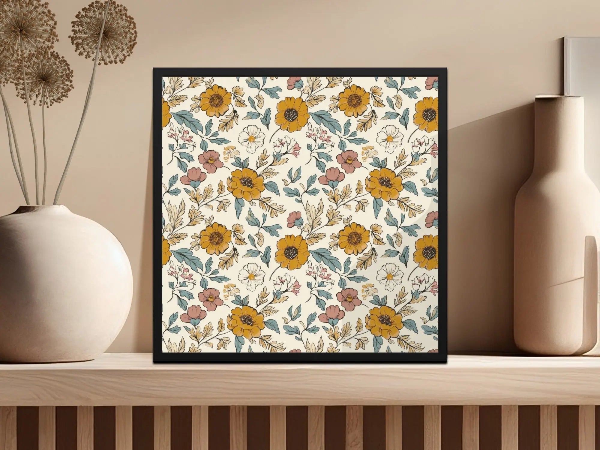 Floral Seamless Pattern Digital, Vintage Flowers Texture, Commercial Use, Print on Demand, Fabric Design, Digital Paper, Digital Download - Moore and Mountain