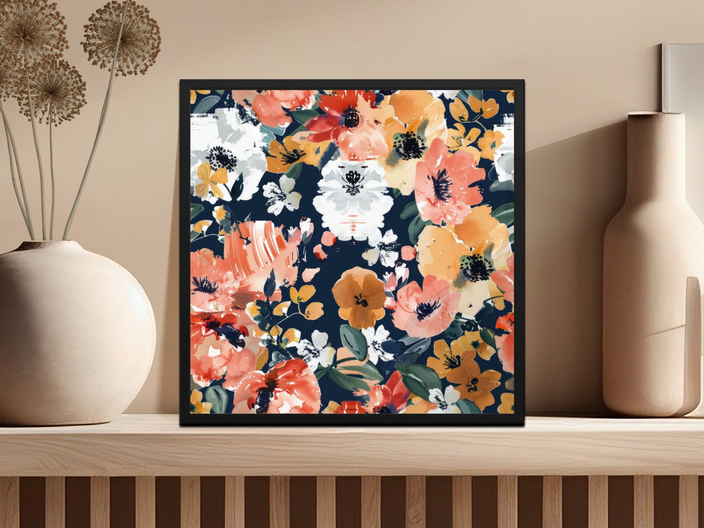 Floral Seamless Pattern Digital, Watercolor Flowers, Repeating Flower Background, Printable Design, Surface Pattern Design, Fabric Design - Moore and Mountain