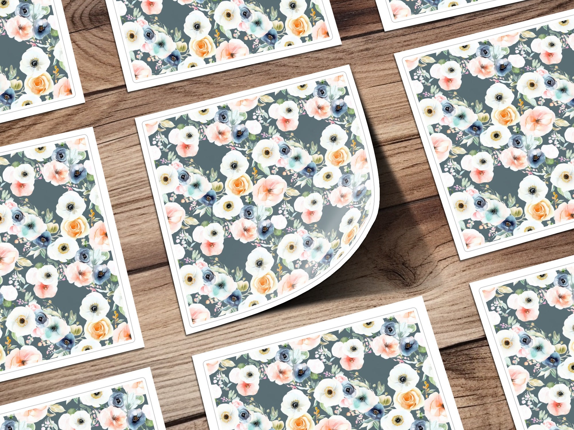 Floral Seamless Pattern, Watercolor Flower Pattern, Digital Paper for Fabric, Surface Pattern Design, JPEG Digital Product - Moore and Mountain