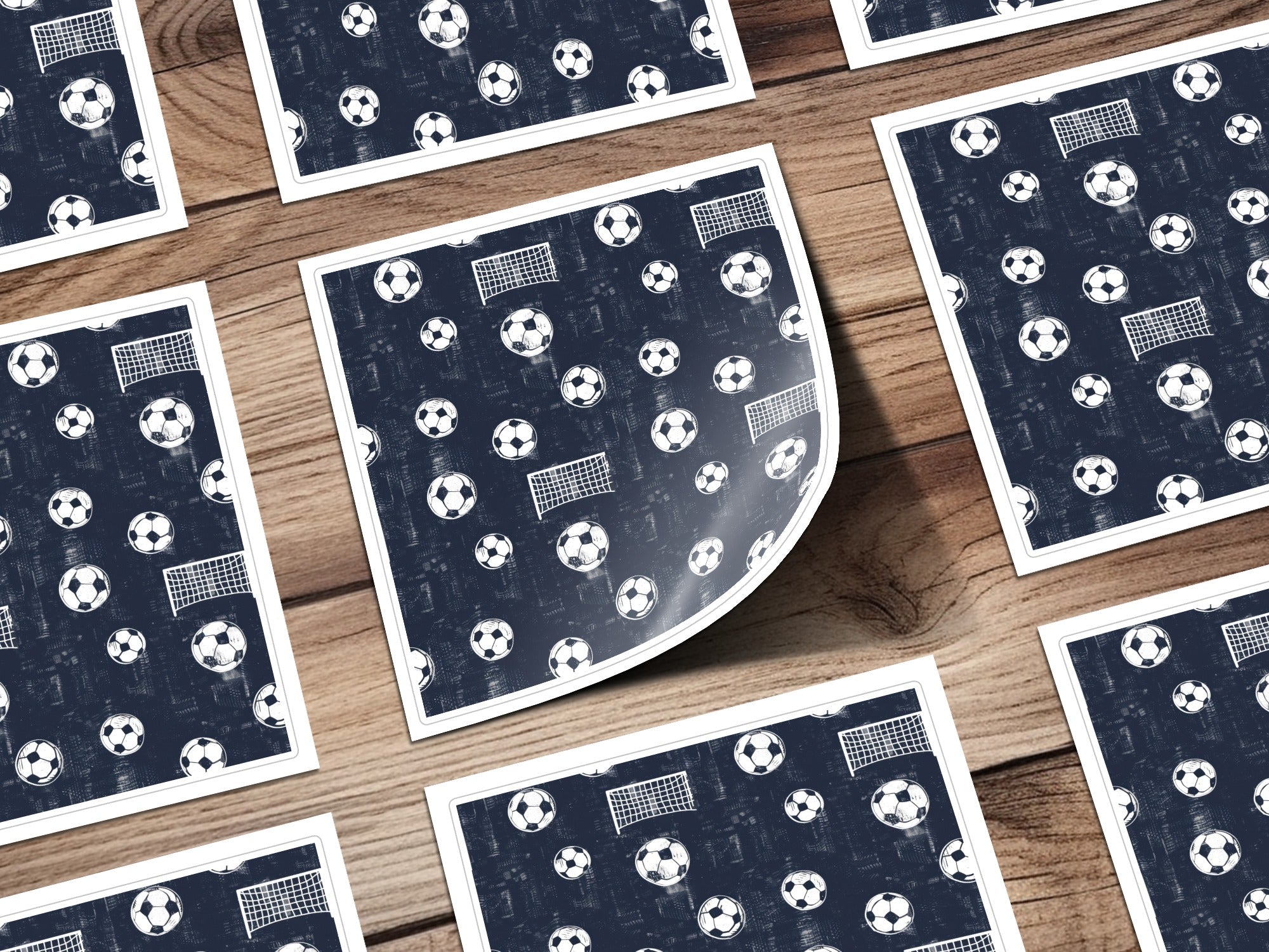 Football Digital Paper, Soccer Ball Seamless Pattern, Goal Digital Download, Sport JPEG Pattern, Scrapbook Background, Kids Pattern - Moore and Mountain
