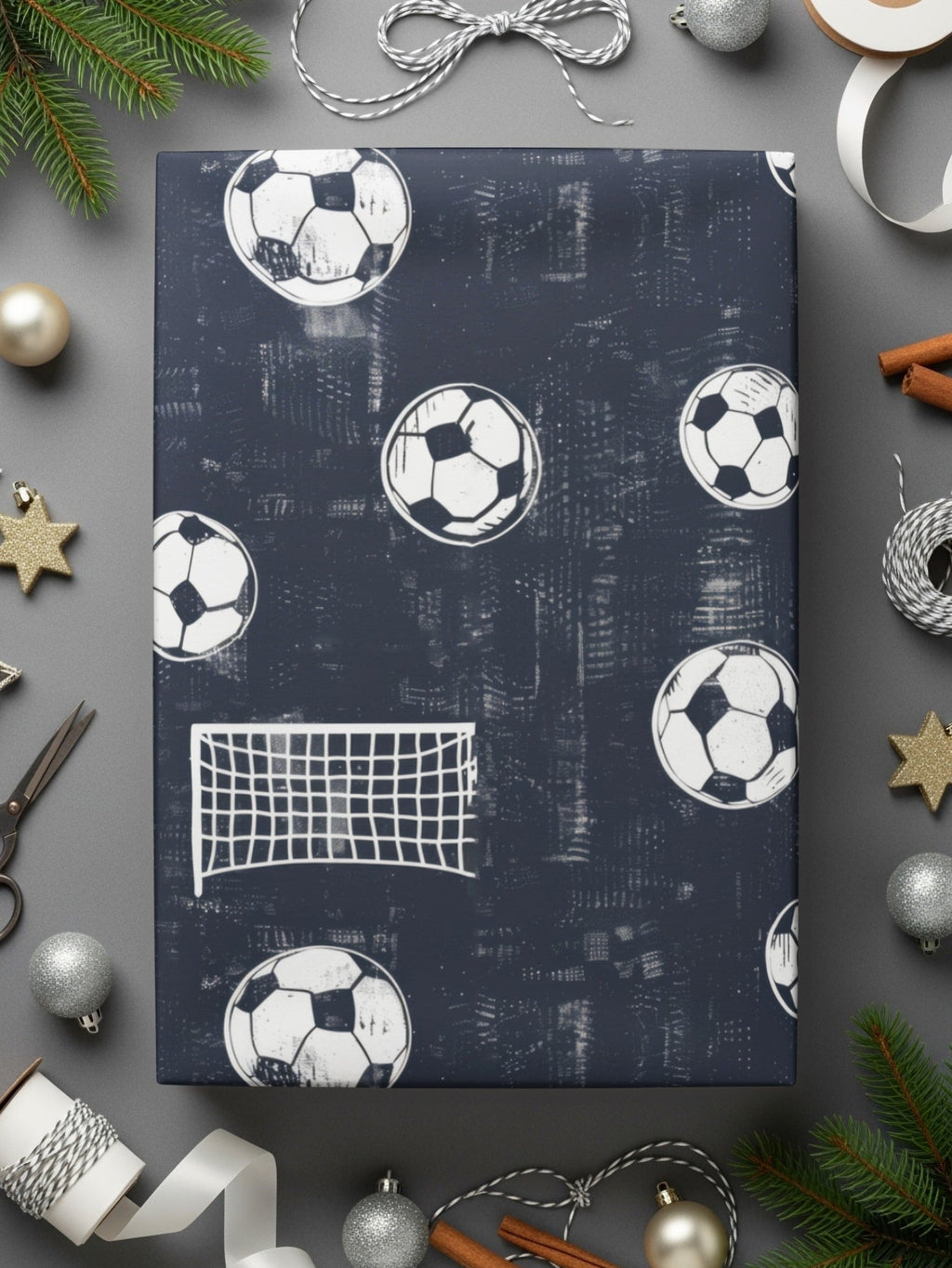 Football Digital Paper, Soccer Ball Seamless Pattern, Goal Digital Download, Sport JPEG Pattern, Scrapbook Background, Kids Pattern - Moore and Mountain