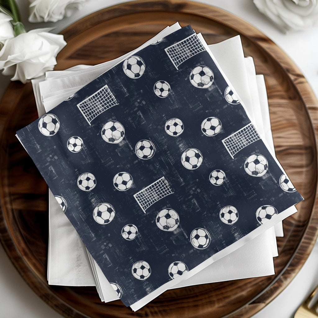 Football Digital Paper, Soccer Ball Seamless Pattern, Goal Digital Download, Sport JPEG Pattern, Scrapbook Background, Kids Pattern - Moore and Mountain