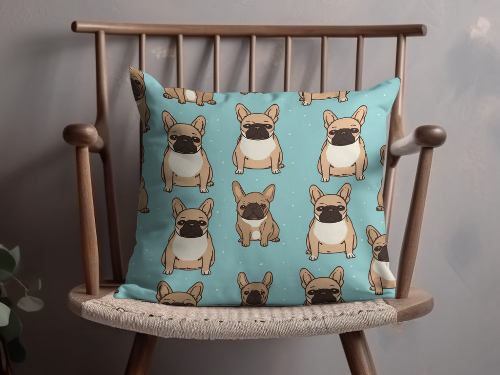 French Bulldog Pattern, Cute Dog Digital Paper, Seamless Puppy Print, Pet Lover Gift, Background Digital Download, Scaled Patterns - Moore and Mountain