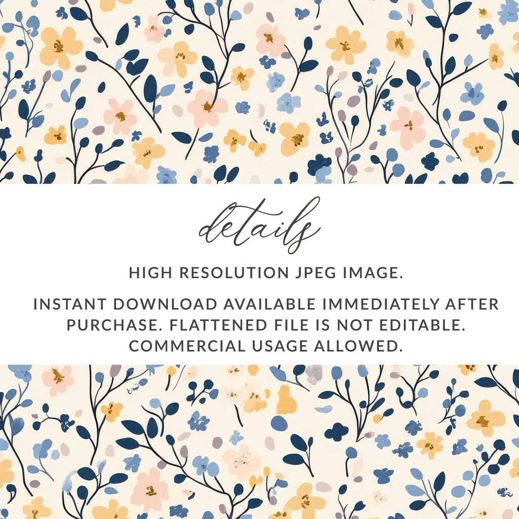 Floral Instant Download High Resolution JPEG Image