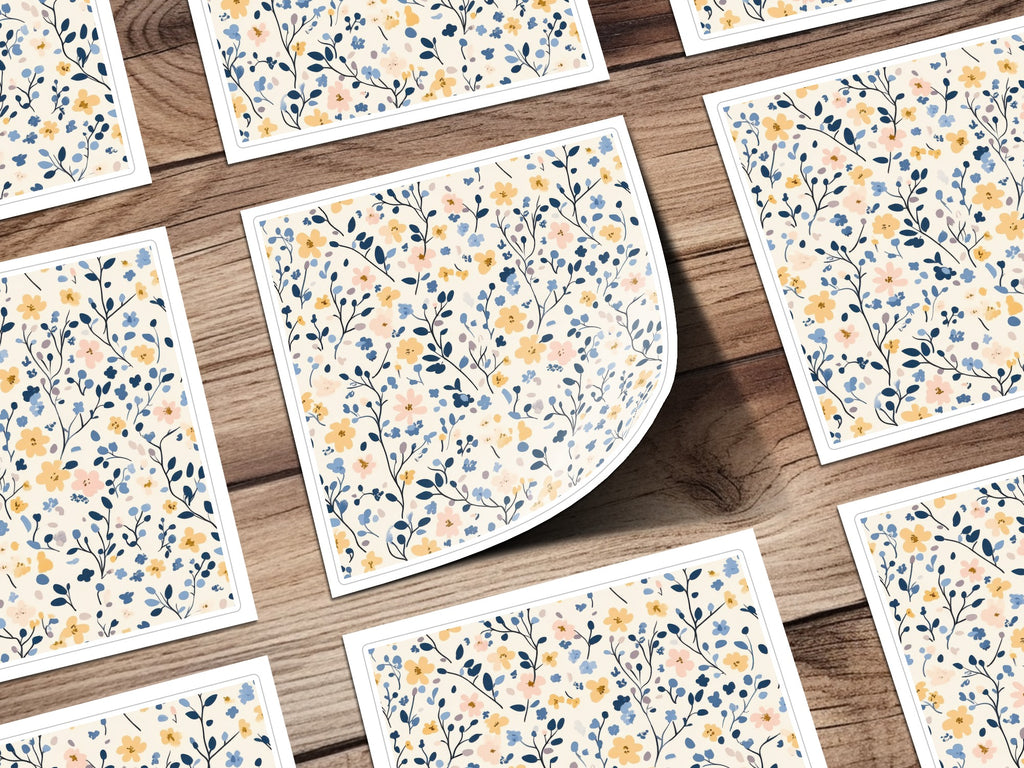 Floral Botanical Pattern Art Print for Wall Decor