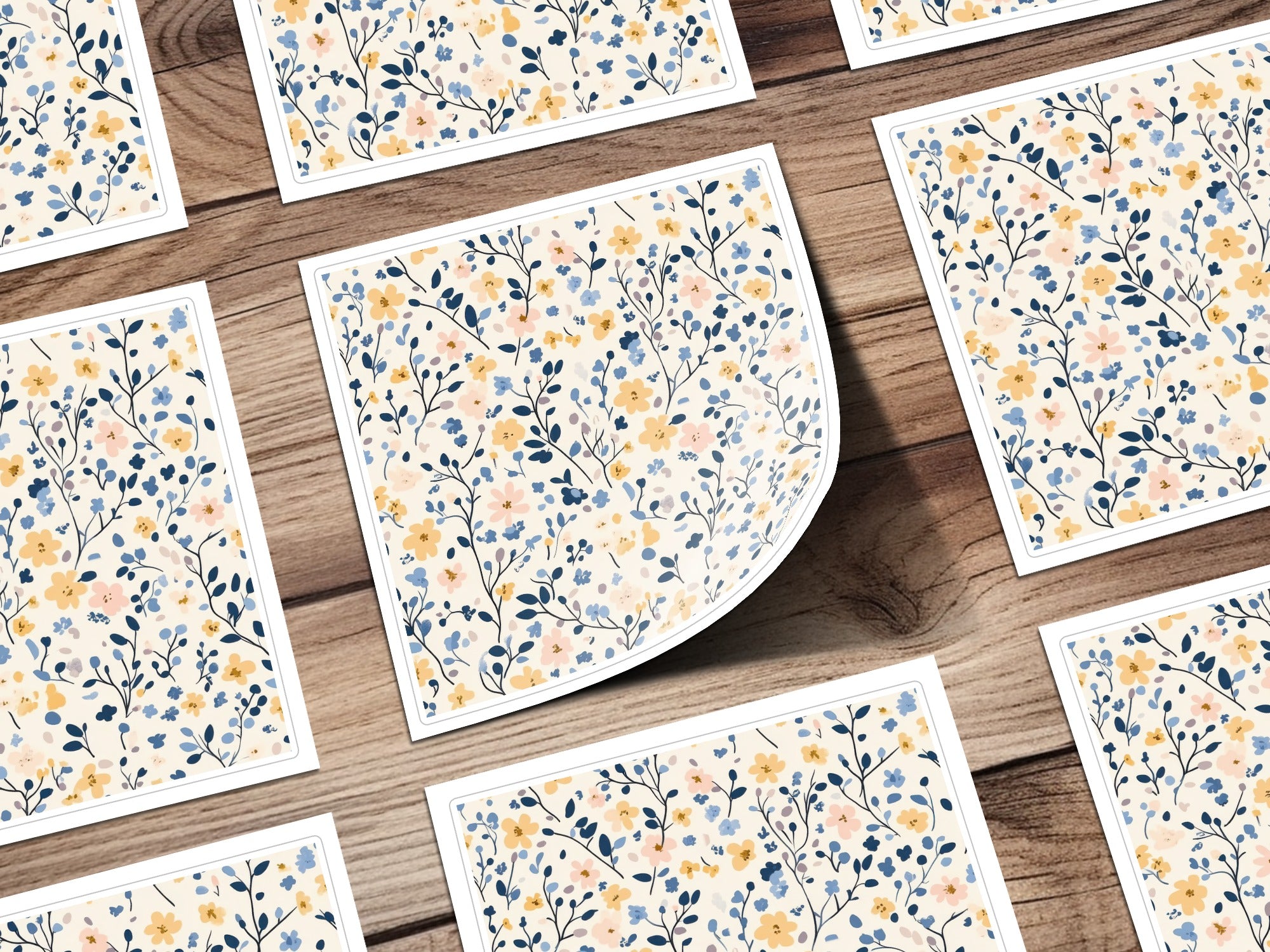 Floral Botanical Pattern Art Print for Wall Decor