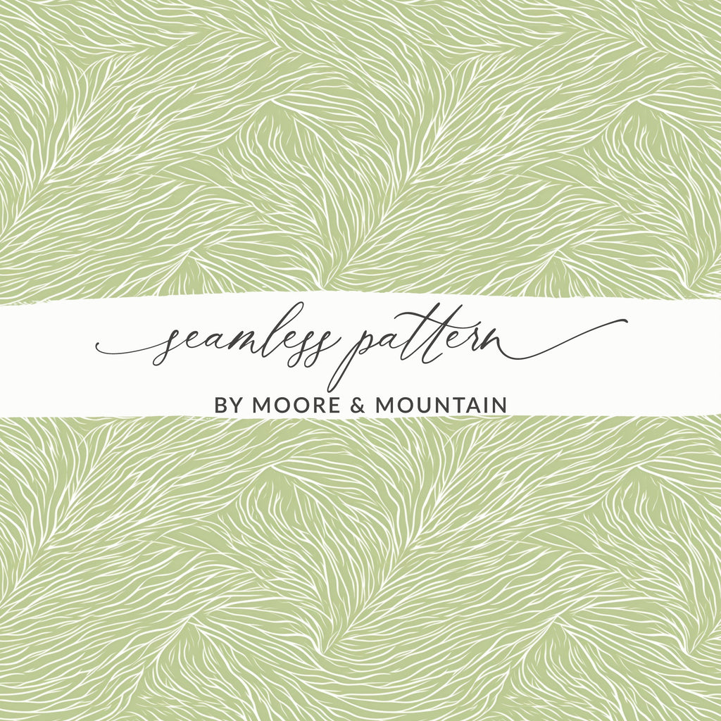 Green Leafy Seamless Pattern by Moore Mountain