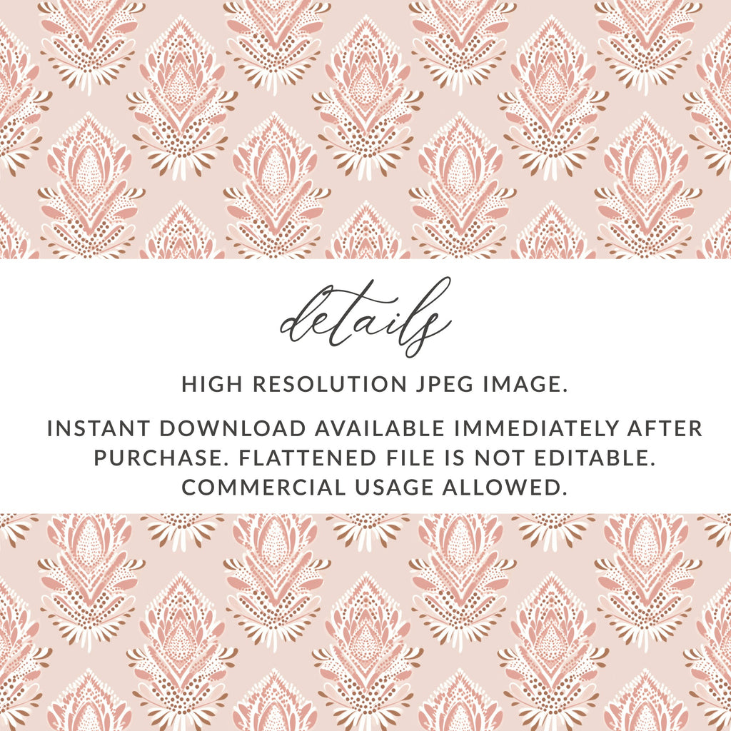 High Resolution Floral Pattern JPEG Digital Download