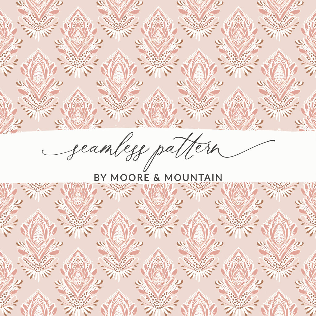 Elegant Floral Seamless Pattern by Moore & Mountain