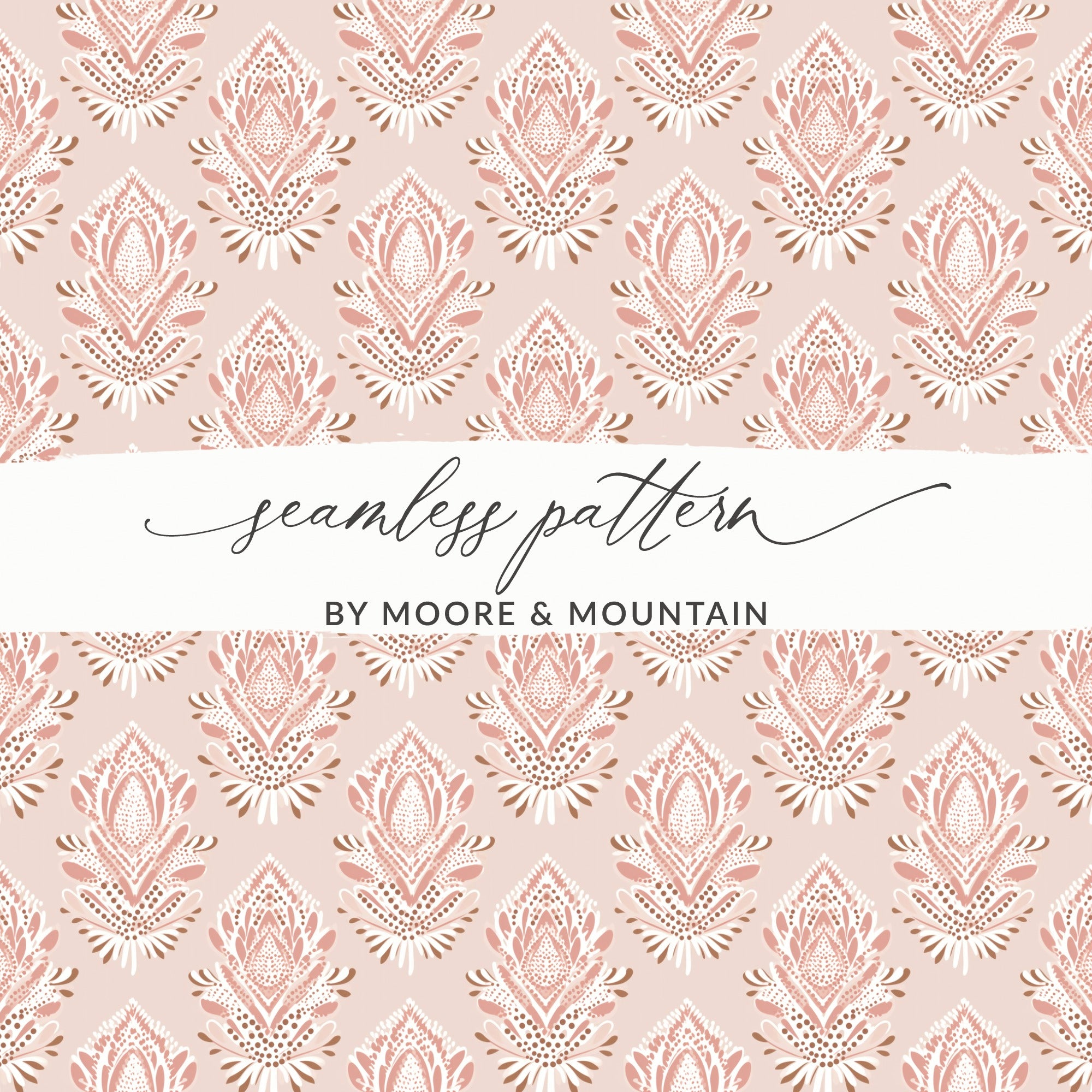 Elegant Floral Seamless Pattern by Moore & Mountain