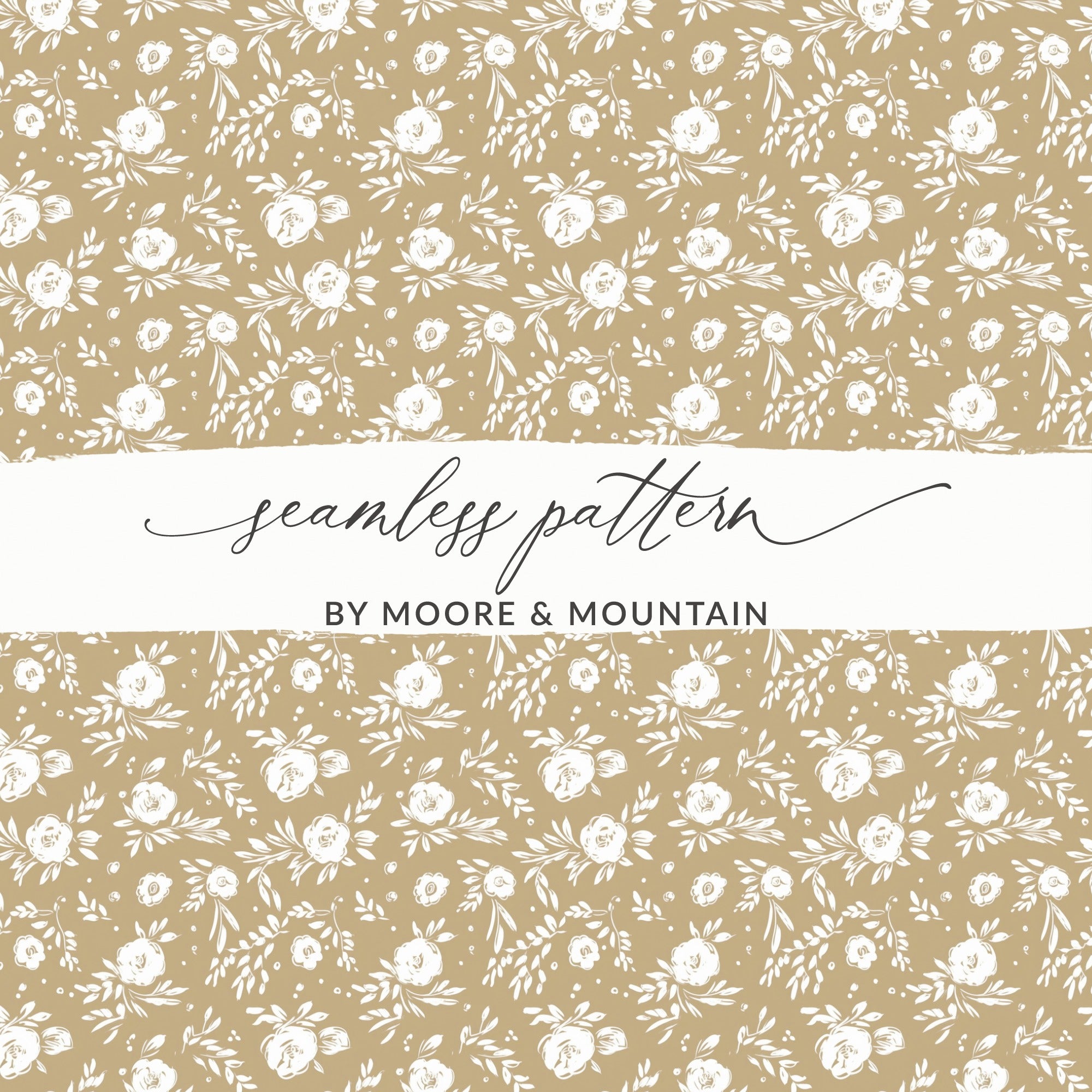 Floral Seamless Pattern by Moore Mountain Design